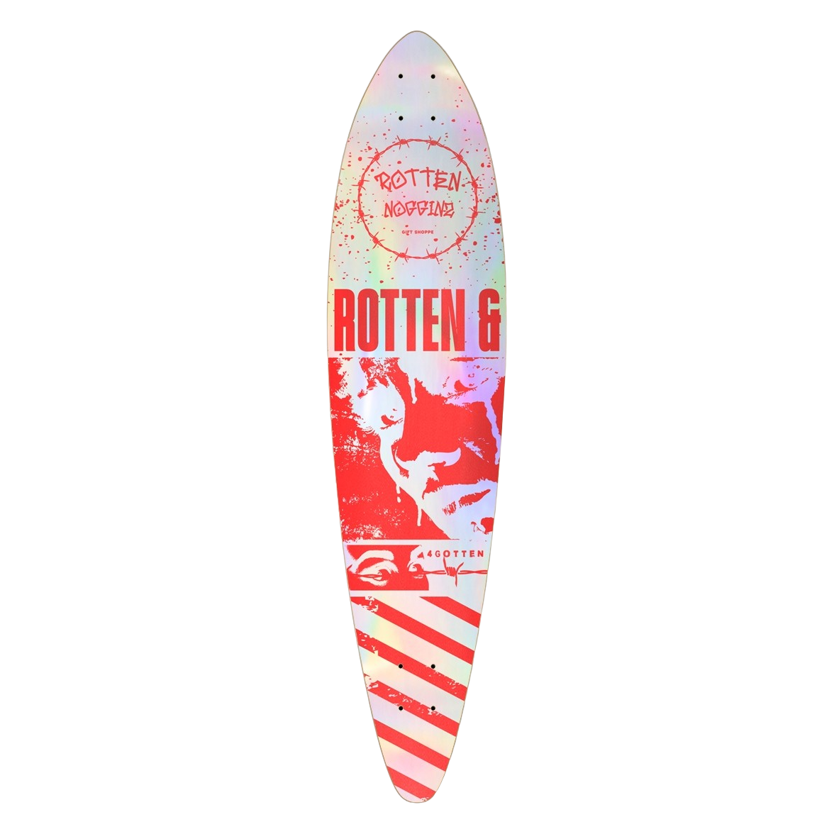 ROTTEN&4GOTTEN RED LONGBOARD
